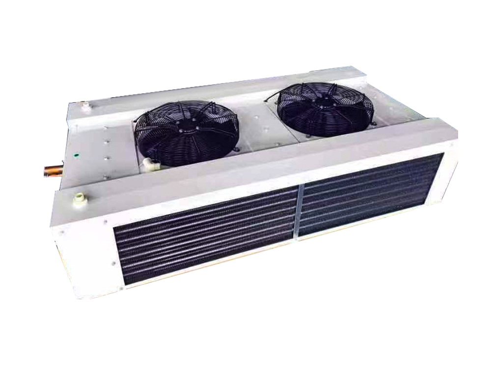 Dual-side inlet and bottom-discharge air cooler