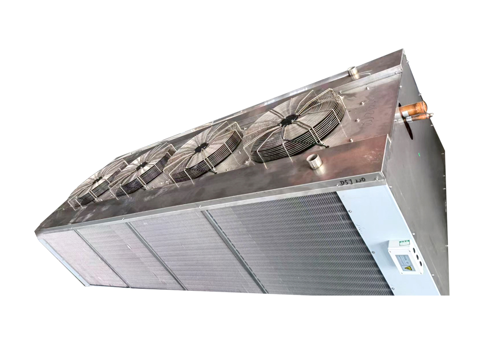 Dual-side-discharge all-stainless steel air cooler