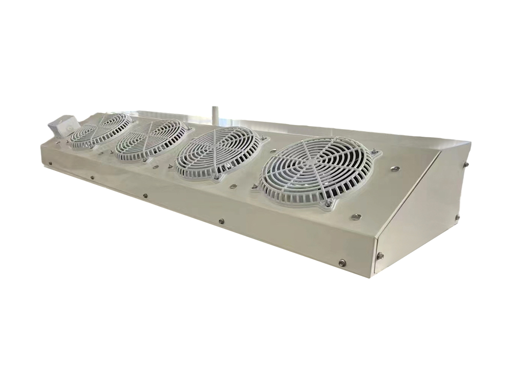 DE model air cooler with plastic mesh cover for display cabinets and flower cabinets