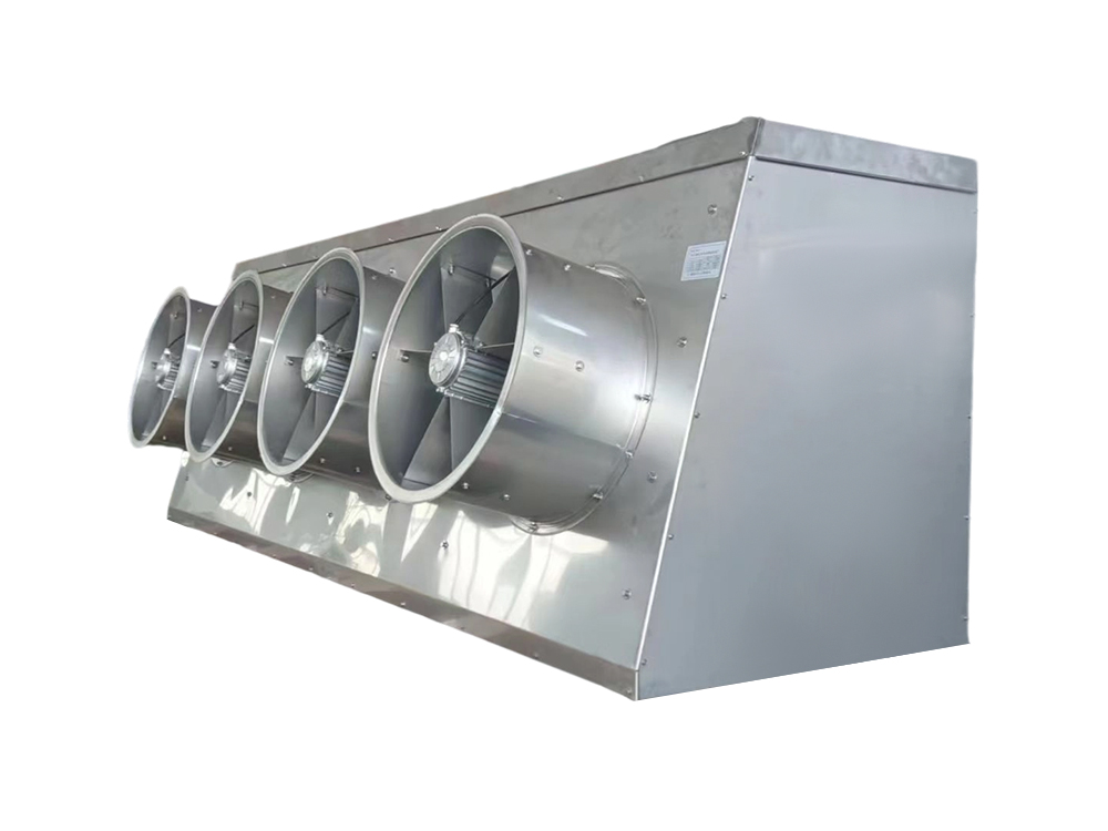 30-degree downward-angled stainless steel air duct air cooler
