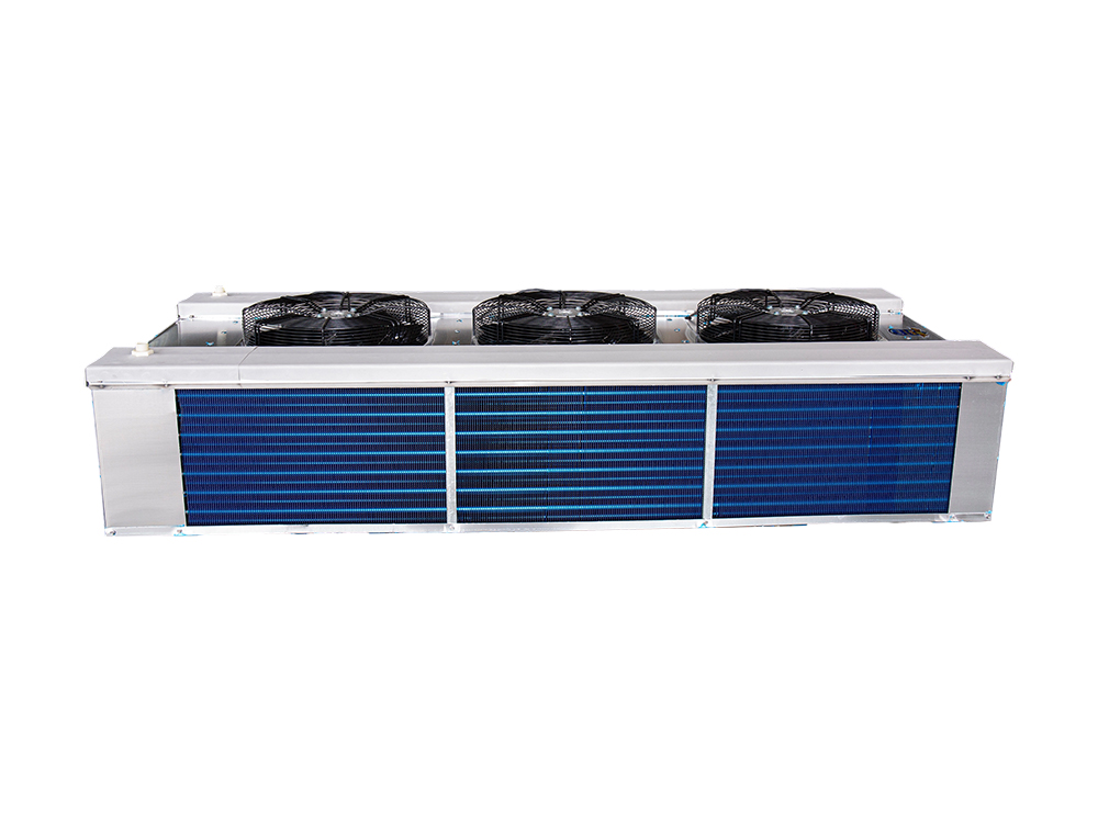 Dual-side-discharge air cooler with insulation