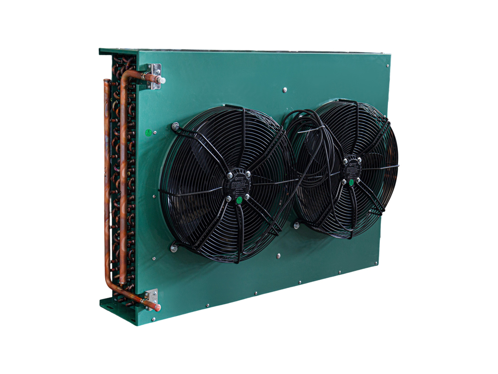 Double air plate H-type condenser