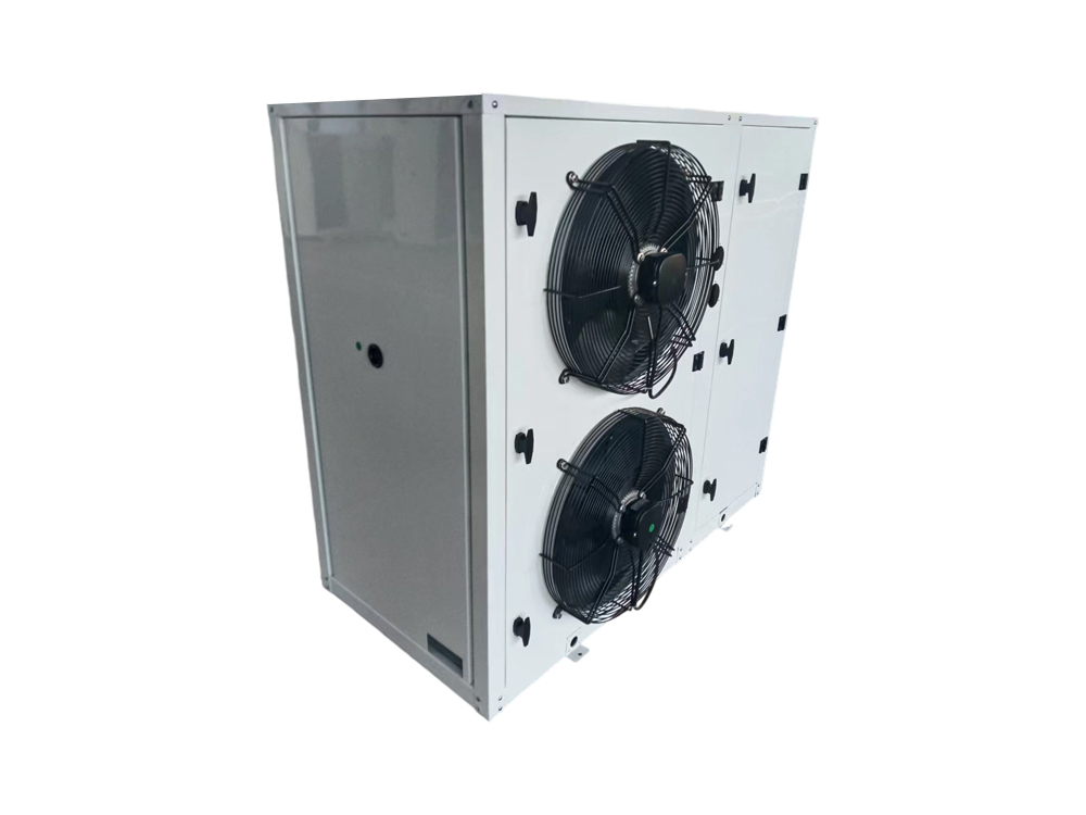 Plate-type three-sided openable integrated condensing unit