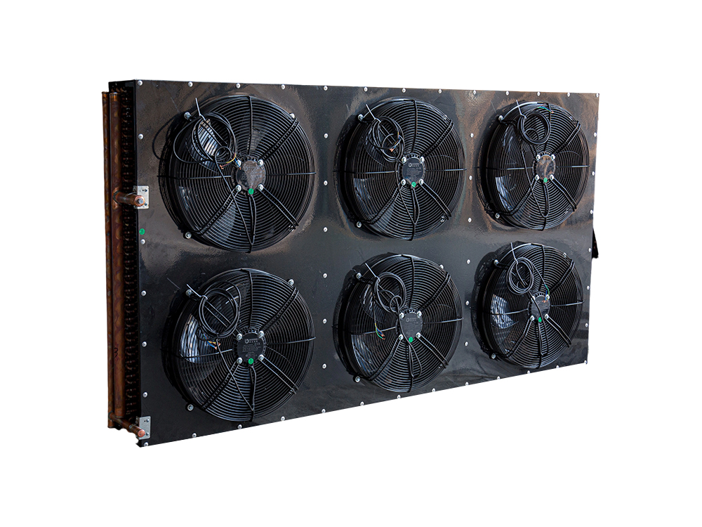 Six-wind plate H-type condenser