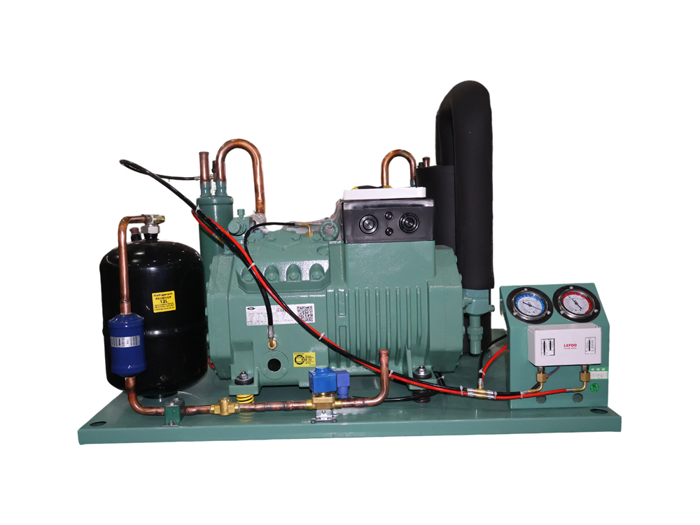 Open condensing unit without condenser